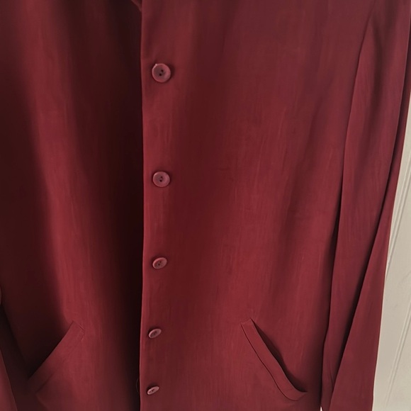 Like new! Alex Garfield Burgundy Button-Up Blazer sz 14 - Picture 13 of 16